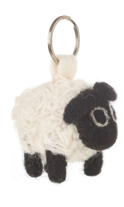 Felt - Sheep Keyring