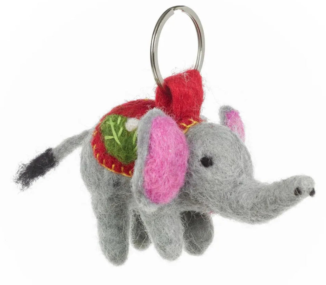 Felt - Elephant  Keyring