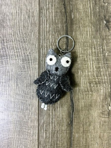 Felt - Owl Keyring